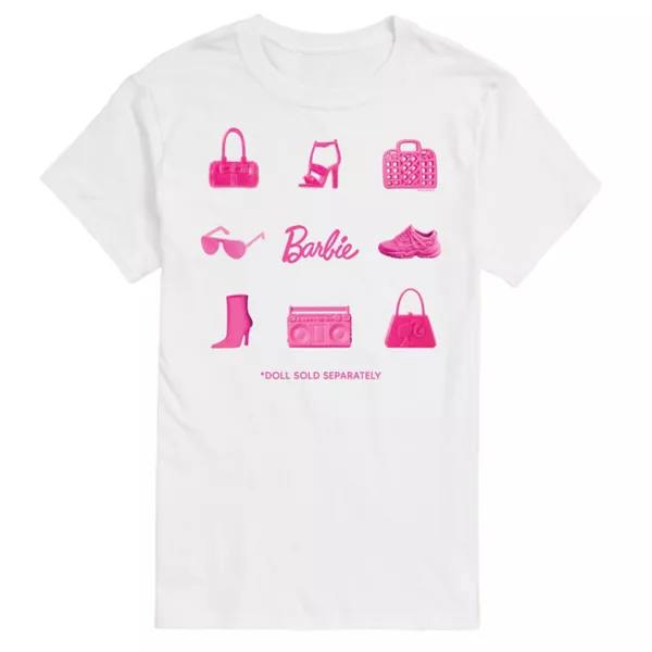 Мужская футболка с принтом куклы Барби Licensed Character, белый 
Мужская футболка с принтом куклы Барби Licensed Character, белый