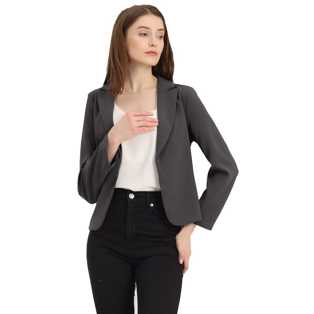 Женский пиджак с открытым передом и цветочным принтом ALLEGRA K, цвет Dark Grey Solid
Женский пиджак с открытым передом и цветочным принтом ALLEGRA K, цвет Dark Grey Solid