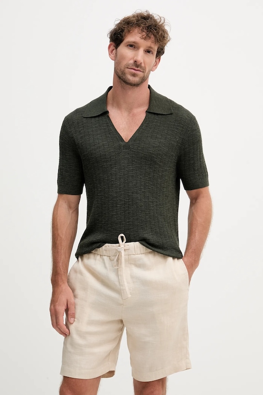 Поло с добавлением льна Frescobol Carioca, зеленый
Поло с добавлением льна Frescobol Carioca, зеленый