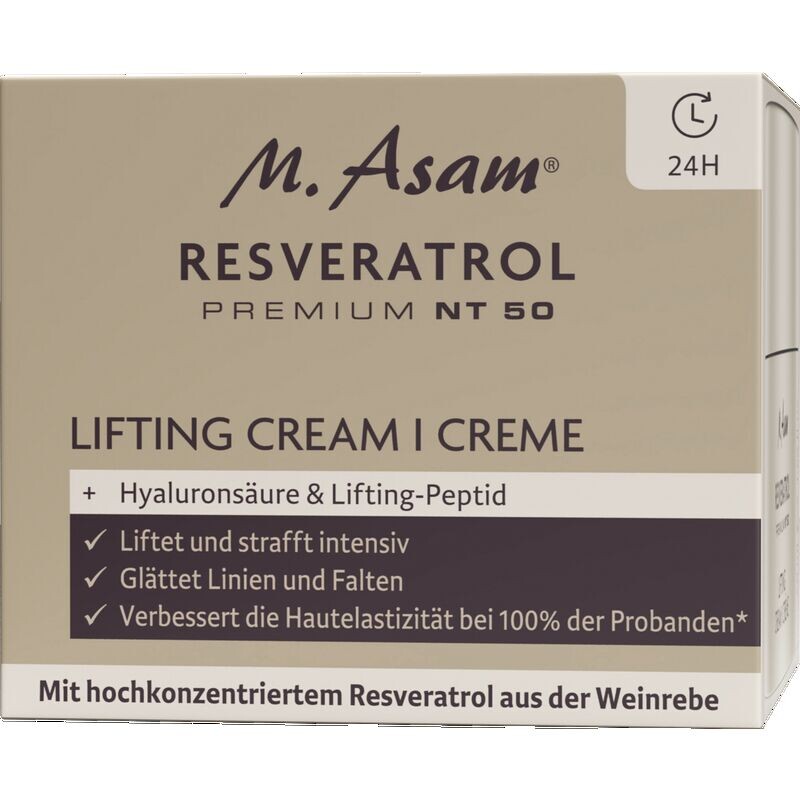 Ресвератрол Премиум NT50 Лифтинг-крем M. Asam, 50 ml
Ресвератрол Премиум NT50 Лифтинг-крем M. Asam, 50 ml