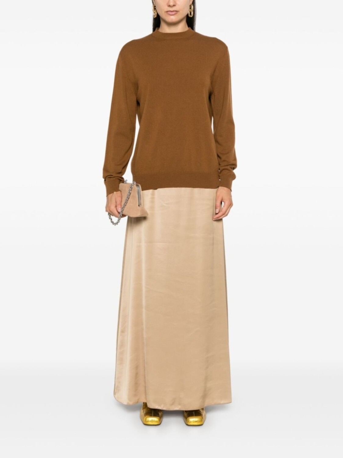 Fabiana Filippi кашемировый свитер, коричневый
Fabiana Filippi кашемировый свитер, коричневый