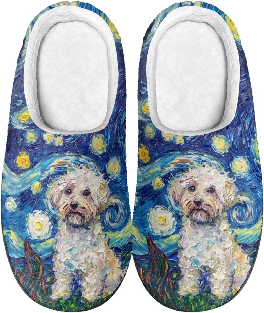 Домашние тапочки Xpyiqun мягкие плюшевые теплые зимние тапочки для мужчин и женщин, размер 4-12, Starry Night Yorkshire Terrier
Домашние тапочки Xpyiqun мягкие плюшевые теплые зимние тапочки для мужчин и женщин, размер 4-12, Starry Night Yorkshire Terrier