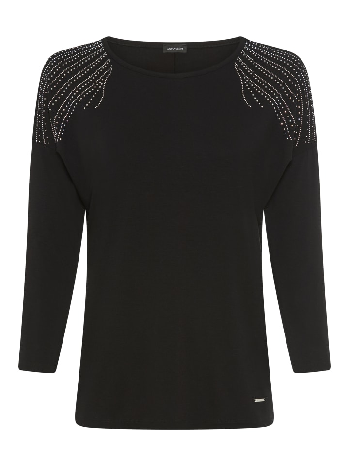 Рубашка с рукавами 3/4 черного цвета Laura Scott
Рубашка с рукавами 3/4 черного цвета Laura Scott