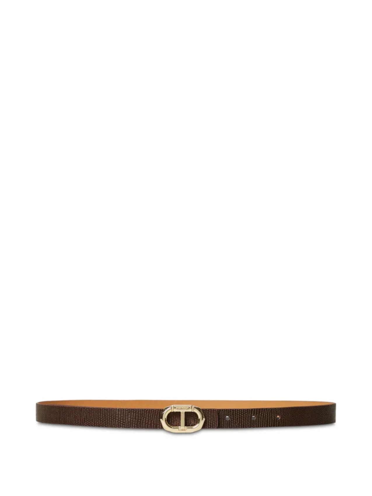Ремень из фактурной кожи TWINSET, коричневый
Ремень из фактурной кожи TWINSET, коричневый