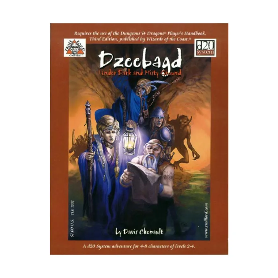 Модуль Dzeebagd - Under Dark and Misty Ground, Fantasy Adventures (Troll Lord Games) (d20)
Модуль Dzeebagd - Under Dark and Misty Ground, Fantasy Adventures (Troll Lord Games) (d20)
