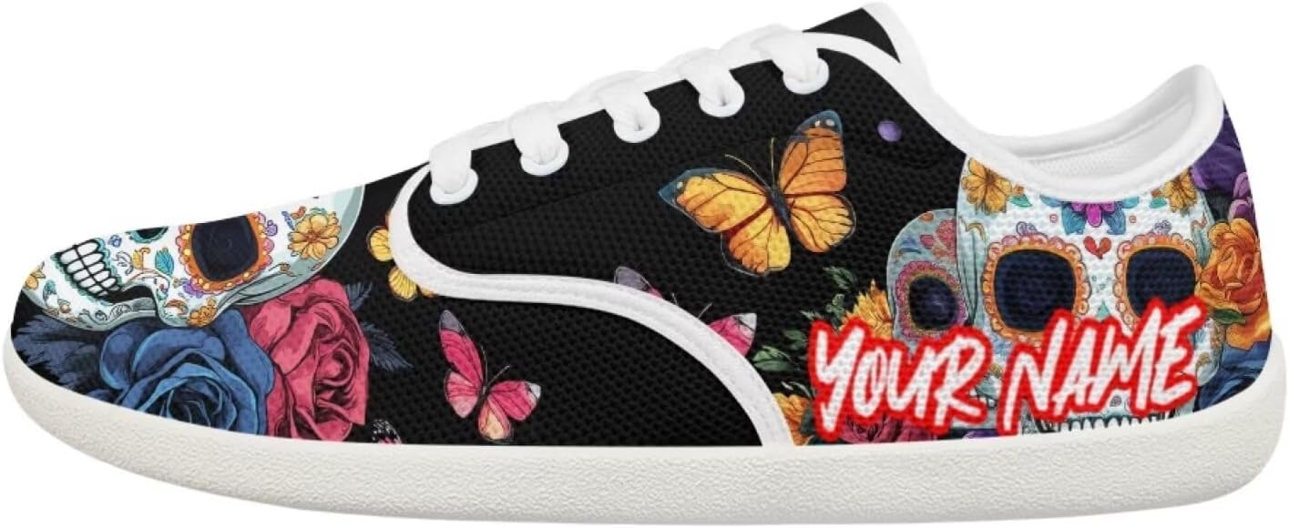 Кроссовки для ходьбы для женщин и мужчин, с широким носком, босоножки, с нулевым перепадом высоты подошвы, минималистичные кроссовки, дышащая сетка, теннисные кроссовки Pointodoor, Skull Flower Butterfly Print
Кроссовки для ходьбы для женщин и мужчин, с широким носком, босоножки, с нулевым перепадом высоты подошвы, минималистичные кроссовки, дышащая сетка, теннисные кроссовки Pointodoor, Skull Flower Butterfly Print