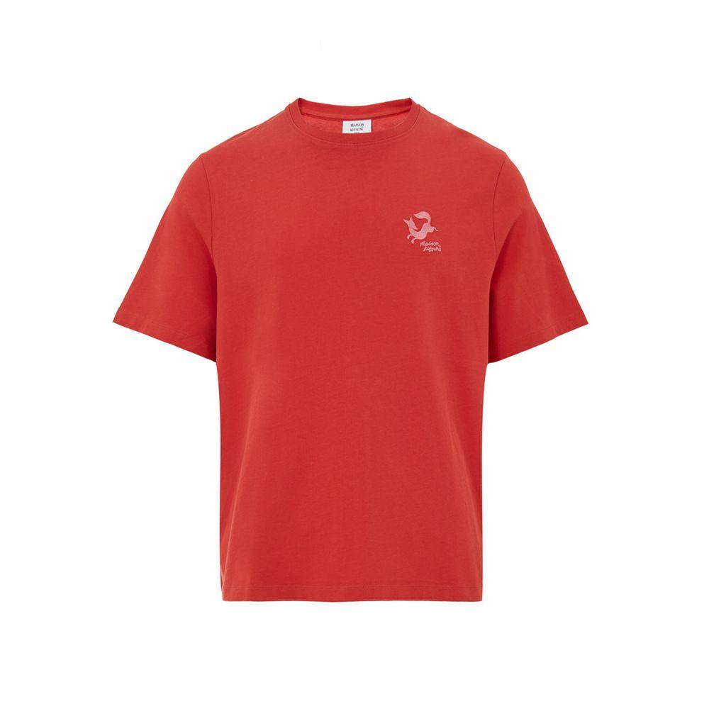 Красная хлопковая футболка Maison Kitsuné, красный
Красная хлопковая футболка Maison Kitsuné, красный