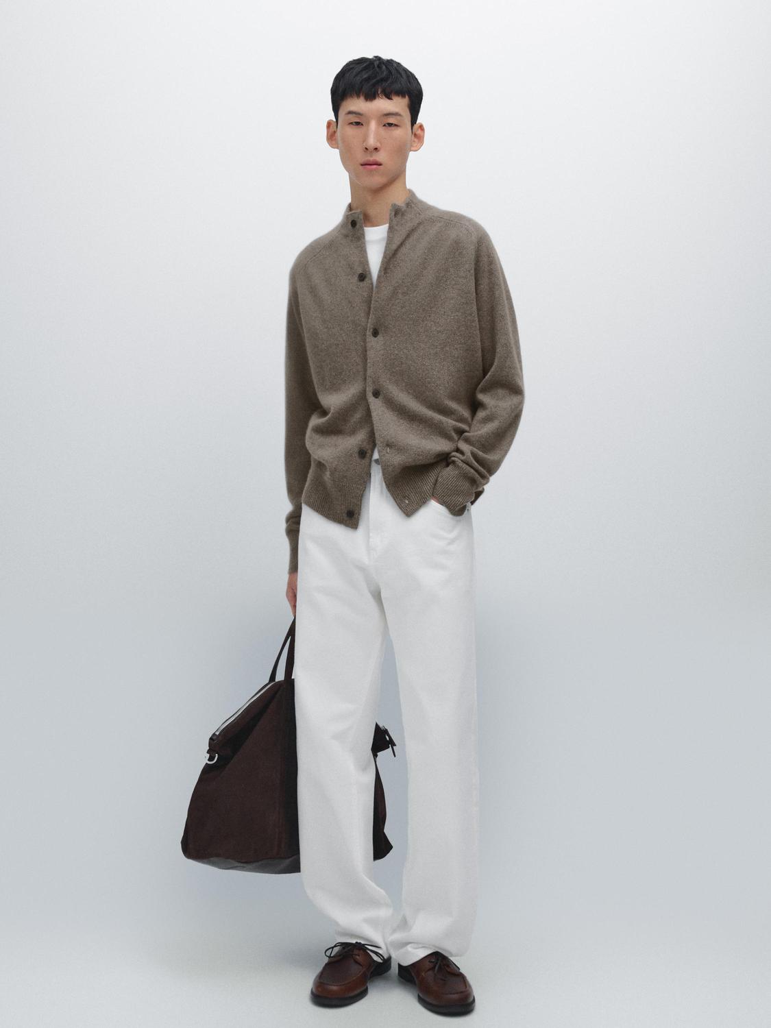 Кардиган из 100% кашемира Massimo Dutti, Dark Khaki
Кардиган из 100% кашемира Massimo Dutti, Dark Khaki