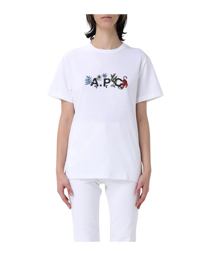 Футболка с вышитым цветочным узором A.P.C., белый
Футболка с вышитым цветочным узором A.P.C., белый