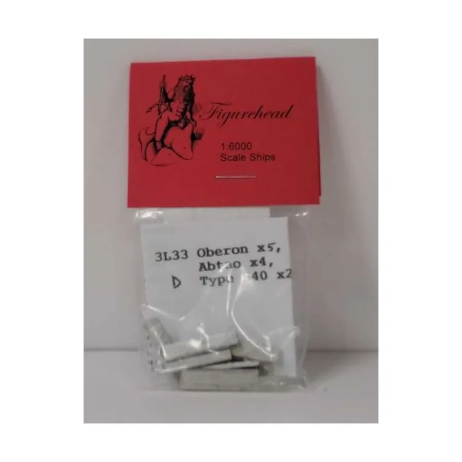 Абтао, Оберон и Тип 540, Figurehead Ships - WWII Ships - Assorted (1:6000) (Noble Miniatures)
Абтао, Оберон и Тип 540, Figurehead Ships - WWII Ships - Assorted (1:6000) (Noble Miniatures)