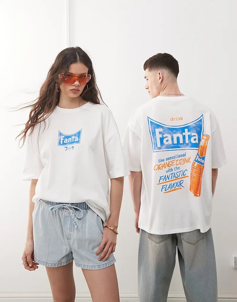 Футболка свободного кроя унисекс ASOS DESIGN с принтом Fanta белого цвета
Футболка свободного кроя унисекс ASOS DESIGN с принтом Fanta белого цвета