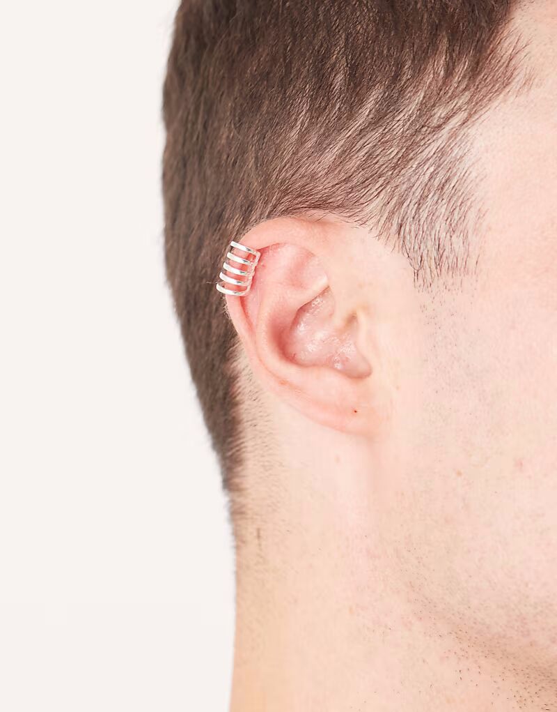 Серьга-кафф из стерлингового серебра Asos Design
Серьга-кафф из стерлингового серебра Asos Design