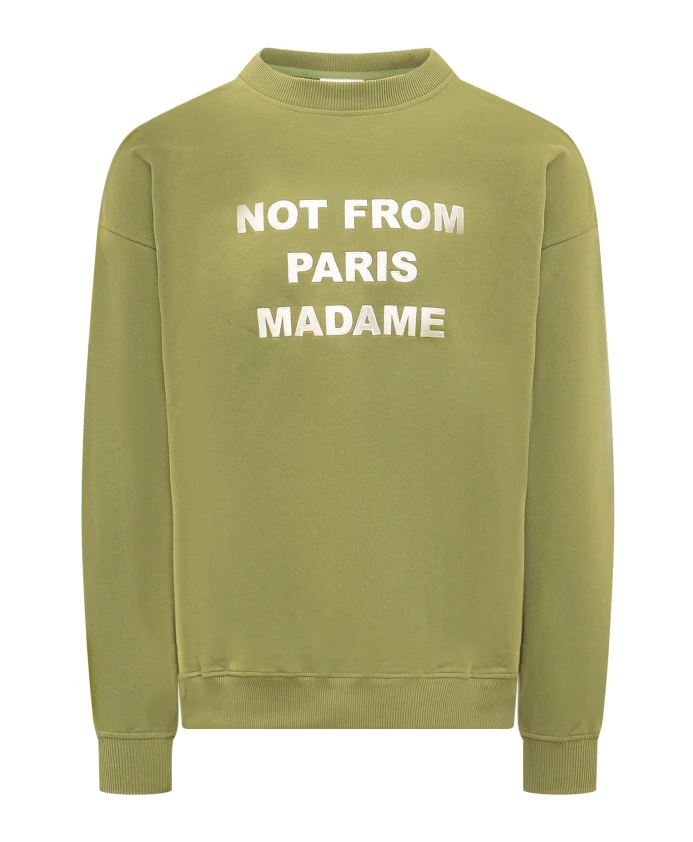 Толстовка с надписью Drole De Monsieur, зеленый
Толстовка с надписью Drole De Monsieur, зеленый