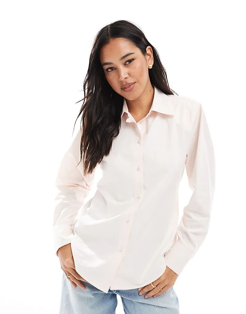 Рубашка ASOS DESIGN с завязкой сзади и подплечниками розового цвета
Рубашка ASOS DESIGN с завязкой сзади и подплечниками розового цвета