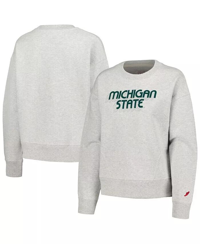 Женский пуловер свободного кроя Ash Michigan State Spartans League Collegiate Wear
Женский пуловер свободного кроя Ash Michigan State Spartans League Collegiate Wear