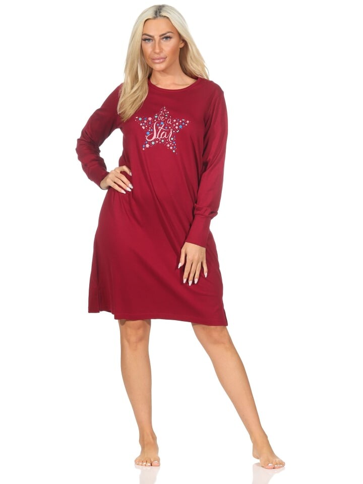 Ночная рубашка NORMANN langarm Bündchen Herz, красный
Ночная рубашка NORMANN langarm Bündchen Herz, красный