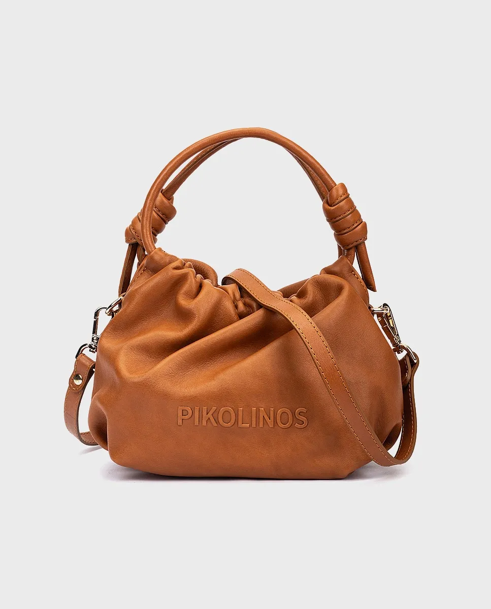 Женская кожаная сумка через плечо с магнитной застежкой и двойной ручкой Pikolinos, коричневый
Женская кожаная сумка через плечо с магнитной застежкой и двойной ручкой Pikolinos, коричневый