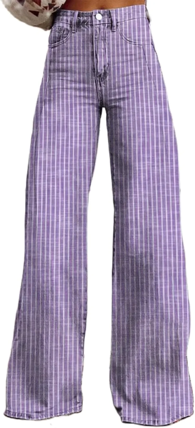 Женские джинсы Y2k в полоску с расклешенным низом Doloame
Женские джинсы Y2k в полоску с расклешенным низом Doloame