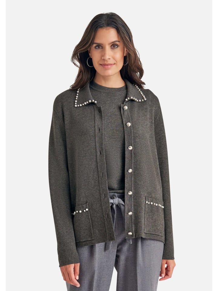 MADELEINE Кардиган с декоративными бусинами антрацитового/меланжевого цвета
MADELEINE Кардиган с декоративными бусинами антрацитового/меланжевого цвета