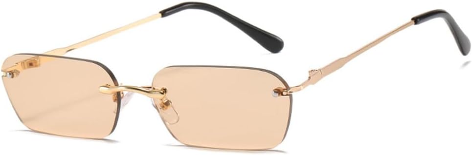 Солнцезащитные очки без оправы прямоугольной формы для женщин и мужчин, модные очки для вождения, цвет чайного дерева, летние аксессуары, маленькие очки KTUCN, Gold Tea
Солнцезащитные очки без оправы прямоугольной формы для женщин и мужчин, модные очки для вождения, цвет чайного дерева, летние аксессуары, маленькие очки KTUCN, Gold Tea