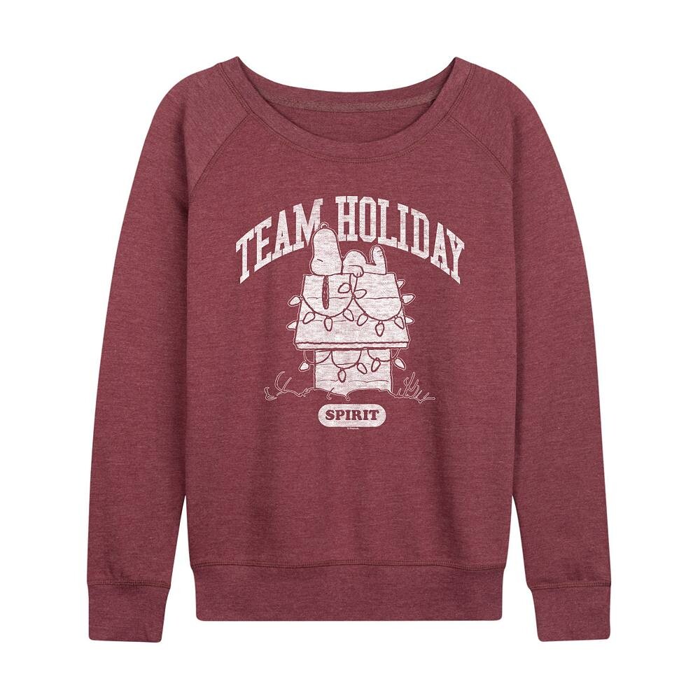 Женский легкий свитшот из френч терри Peanuts Team Holiday Spirit Licensed Character, цвет Heather Dark Red
Женский легкий свитшот из френч терри Peanuts Team Holiday Spirit Licensed Character, цвет Heather Dark Red