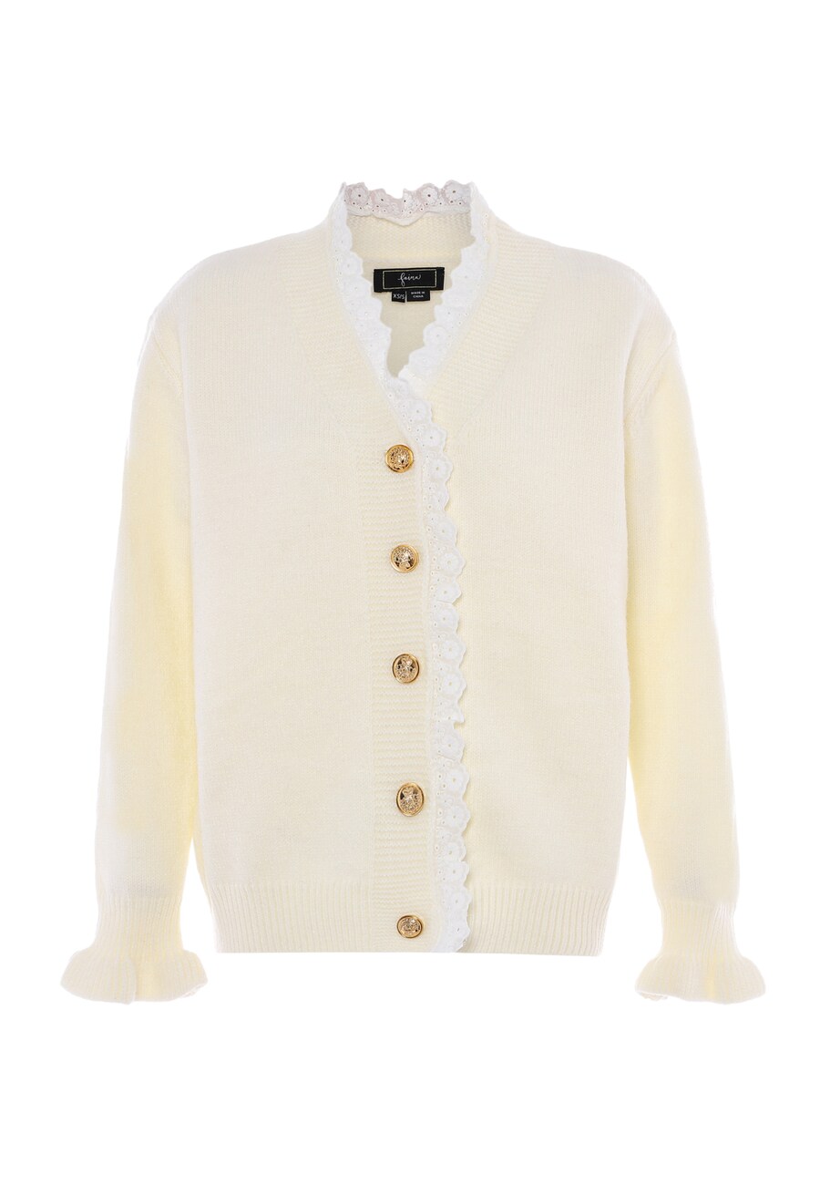 Вязаный кардиган faina, Wool White
Вязаный кардиган faina, Wool White
