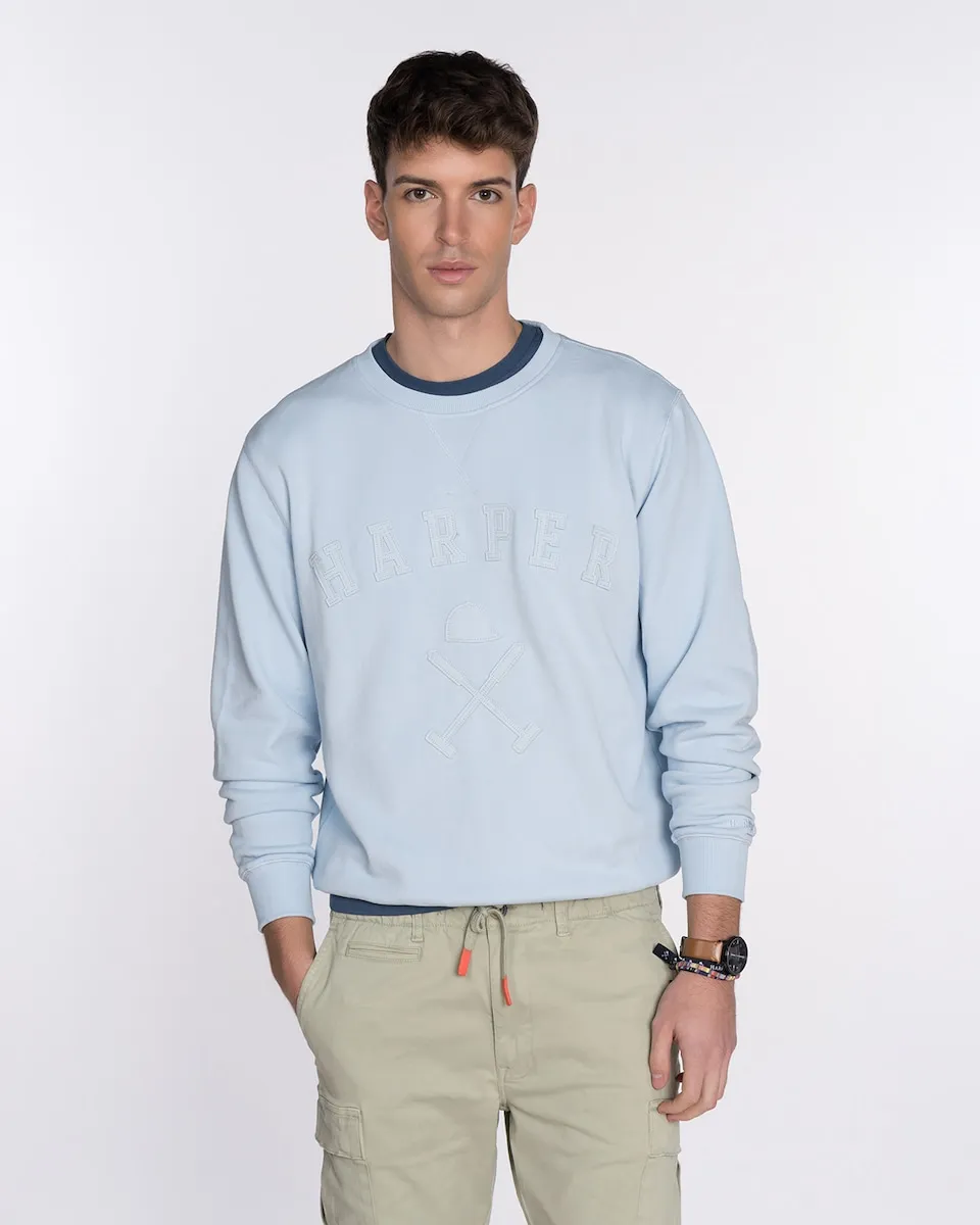 Мужская толстовка с круглым вырезом и принтом на груди Harper & Neyer, светло-голубой
Мужская толстовка с круглым вырезом и принтом на груди Harper & Neyer, светло-голубой