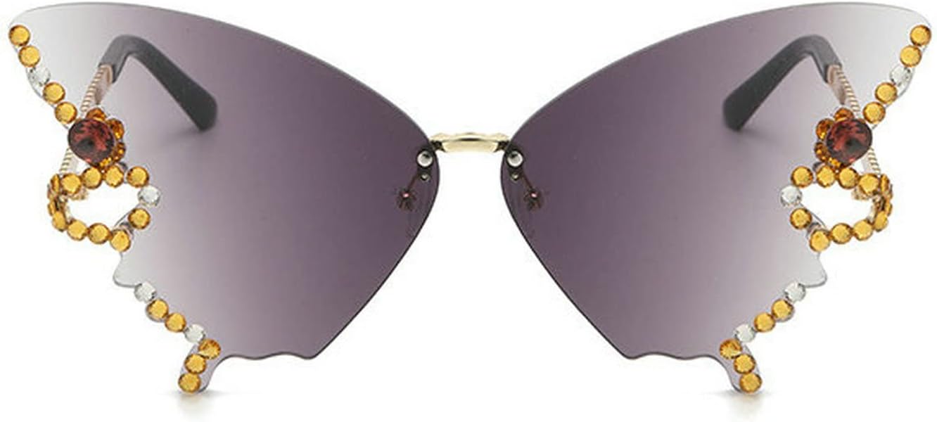 Солнцезащитные очки COTIA Butterfly Diamond для женщин, без оправы, большого размера, для выпускного вечера, вечеринки, модные, винтажные, с блестящими кристаллами, разноцветные, Grey1
Солнцезащитные очки COTIA Butterfly Diamond для женщин, без оправы, большого размера, для выпускного вечера, вечеринки, модные, винтажные, с блестящими кристаллами, разноцветные, Grey1