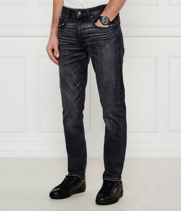 Джинсы мужские Guess Jeans прямые с эффектом потертости, черный
Джинсы мужские Guess Jeans прямые с эффектом потертости, черный