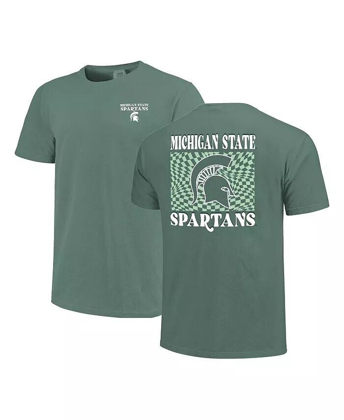 Женская зеленая футболка-талисман в клетку Michigan State Spartans Comfort Colors Image One, зеленый
Женская зеленая футболка-талисман в клетку Michigan State Spartans Comfort Colors Image One, зеленый