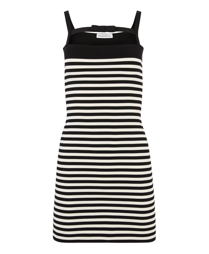 Полосатое вязаное платье Nina Ricci, белый
Полосатое вязаное платье Nina Ricci, белый