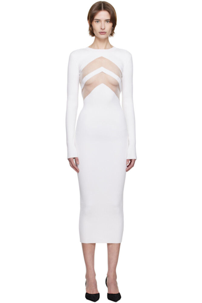 Белое платье-миди «The Chevrons» Jean Paul Gaultier
Белое платье-миди «The Chevrons» Jean Paul Gaultier