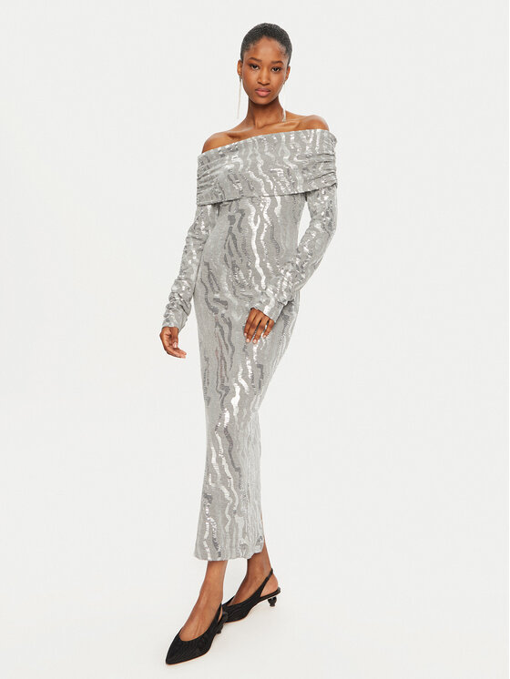 Коктейльное платье облегающего кроя 113439720 Rotate, серебряный
Коктейльное платье облегающего кроя 113439720 Rotate, серебряный