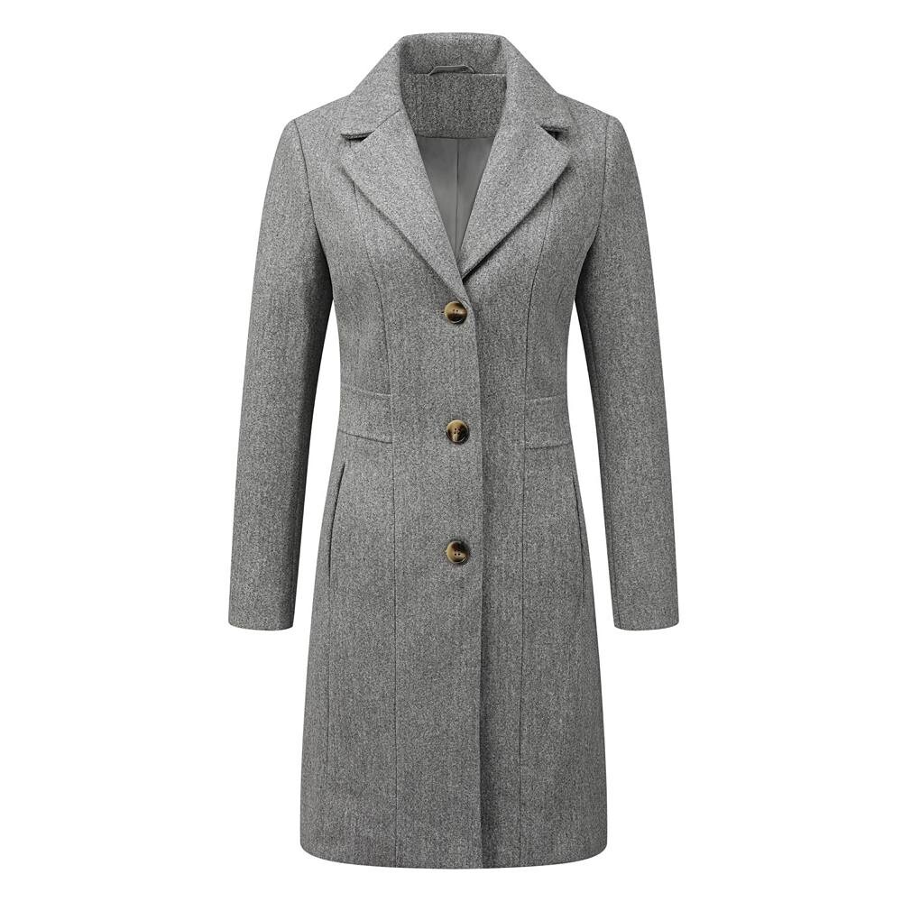 Женское однобортное пальто средней длины с зубчатыми лацканами ALLEGRA K, цвет Light Grey, Серый, Женское однобортное пальто средней длины с зубчатыми лацканами ALLEGRA K, цвет Light Grey
Женское однобортное пальто средней длины с зубчатыми лацканами ALLEGRA K, цвет Light Grey, Серый, Женское однобортное пальто средней длины с зубчатыми лацканами ALLEGRA K, цвет Light Grey