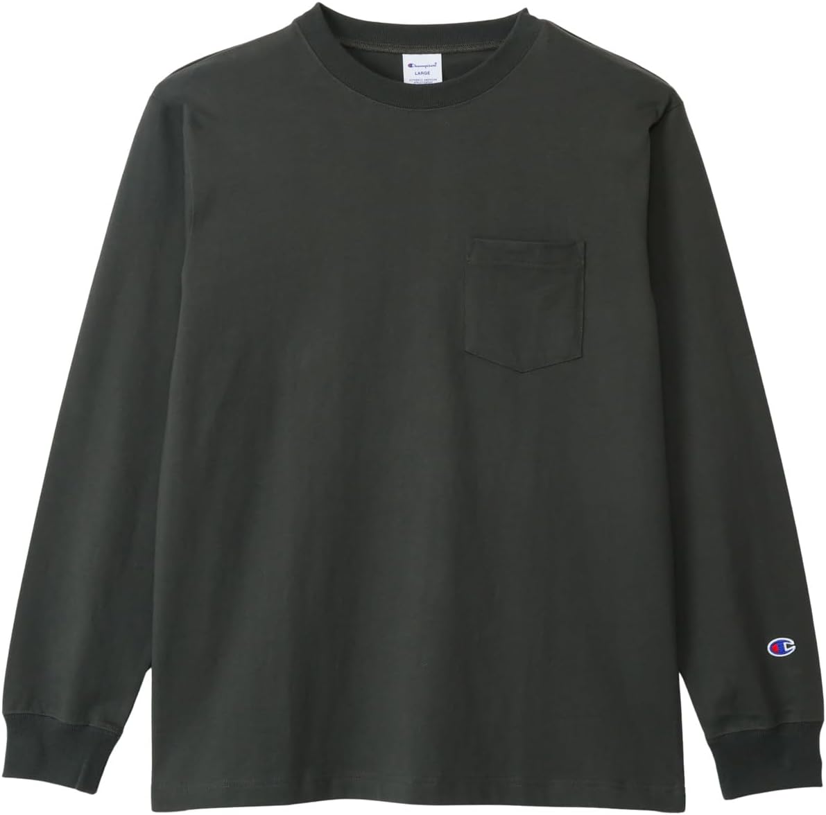 Мужская футболка с длинным рукавом Champion C3-W401Z, круглый вырез, 100% хлопок, карман, базовая модель, черный
Мужская футболка с длинным рукавом Champion C3-W401Z, круглый вырез, 100% хлопок, карман, базовая модель, черный