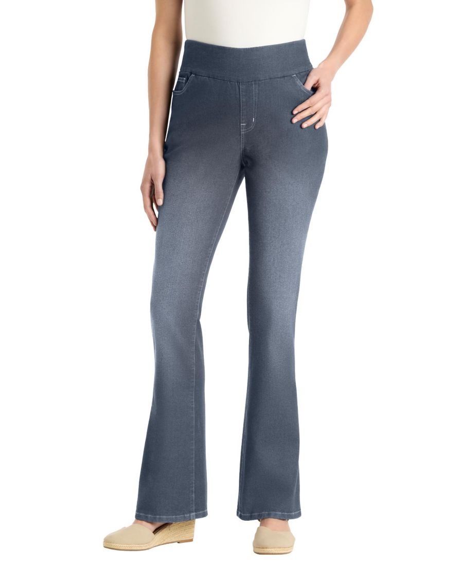 Женские джинсы Within Flex-Fit Pull-On Bootcut Gap-Free Stretch Denim Woman Within, Stonewash sanded
Женские джинсы Within Flex-Fit Pull-On Bootcut Gap-Free Stretch Denim Woman Within, Stonewash sanded