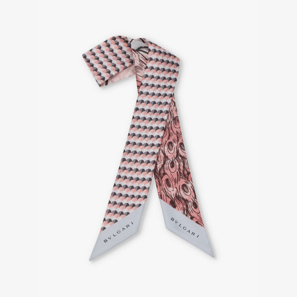 Мини-Шарф из шелковой саржи с графическим принтом Heritage Mythology Shelley Bvlgari, серый
Мини-Шарф из шелковой саржи с графическим принтом Heritage Mythology Shelley Bvlgari, серый