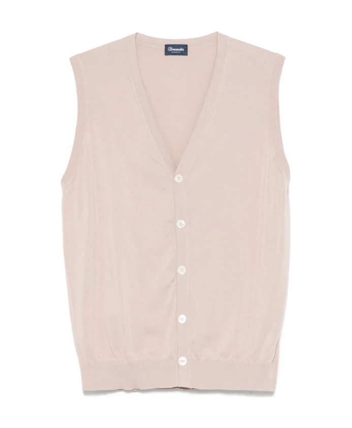 Свитер нежно-розового цвета с V-образным вырезом Drumohr, бежевый
Свитер нежно-розового цвета с V-образным вырезом Drumohr, бежевый