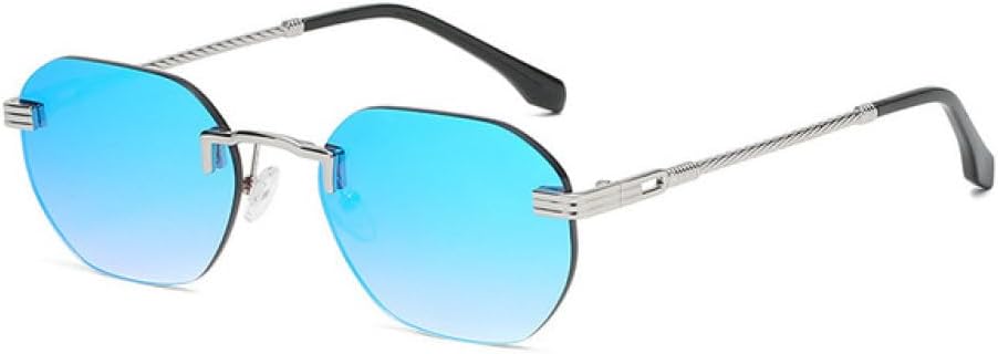 Круглые солнцезащитные очки без оправы с зеркальным покрытием, мужские и женские, в металлической оправе, роскошные, модные, с защитой от УФ-излучения UV400 MUTYNE, Silver Blue
Круглые солнцезащитные очки без оправы с зеркальным покрытием, мужские и женские, в металлической оправе, роскошные, модные, с защитой от УФ-излучения UV400 MUTYNE, Silver Blue