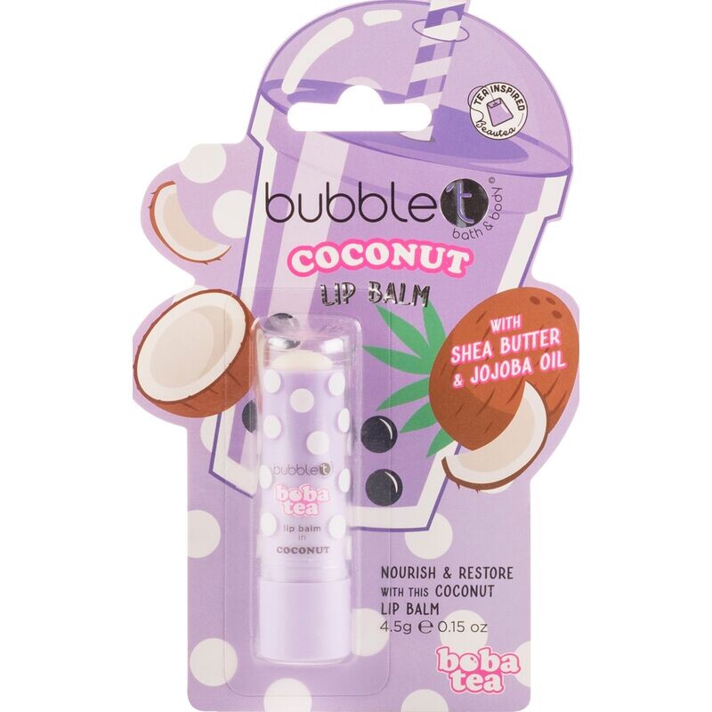 Бальзам для губ Кокос bubble t, 4,5 g
Бальзам для губ Кокос bubble t, 4,5 g