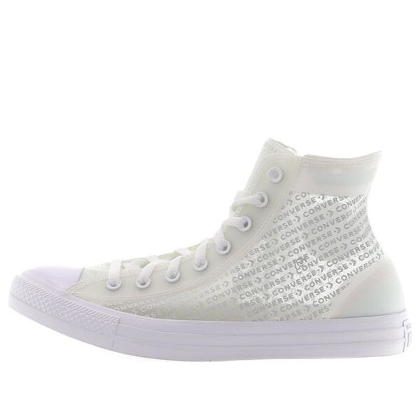 Кроссовки chuck taylor all star high 'translucent' Converse, белый 
Кроссовки chuck taylor all star high 'translucent' Converse, белый
