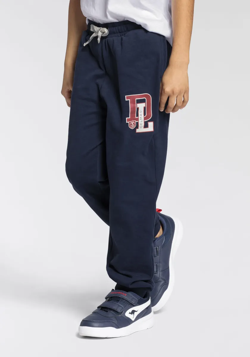 Спортивные брюки DELMAO "для мальчиков" с логотипом. НОВЫЙ БРЕНД, цвет морской волны