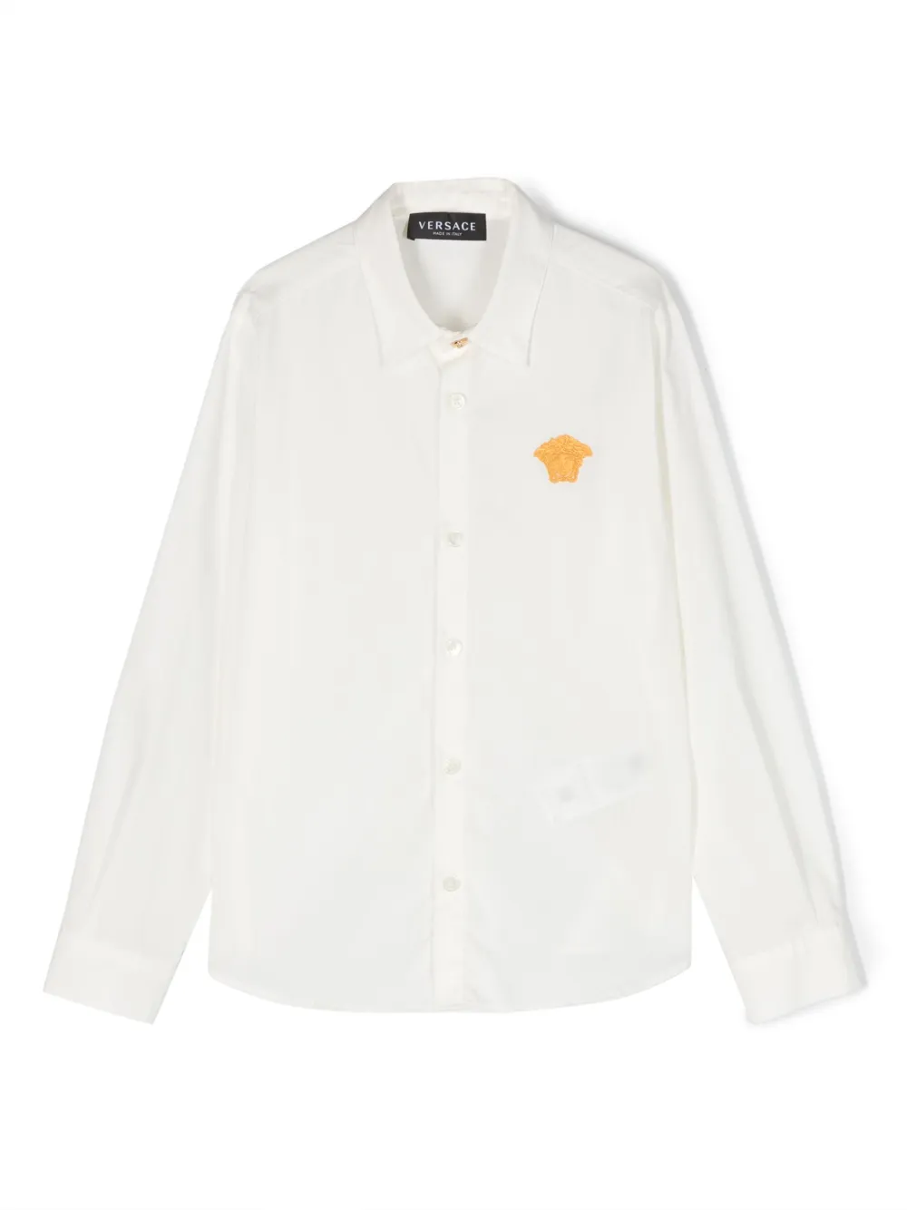 Рубашка с вышивкой Medusa Versace Kids, белый
Рубашка с вышивкой Medusa Versace Kids, белый
