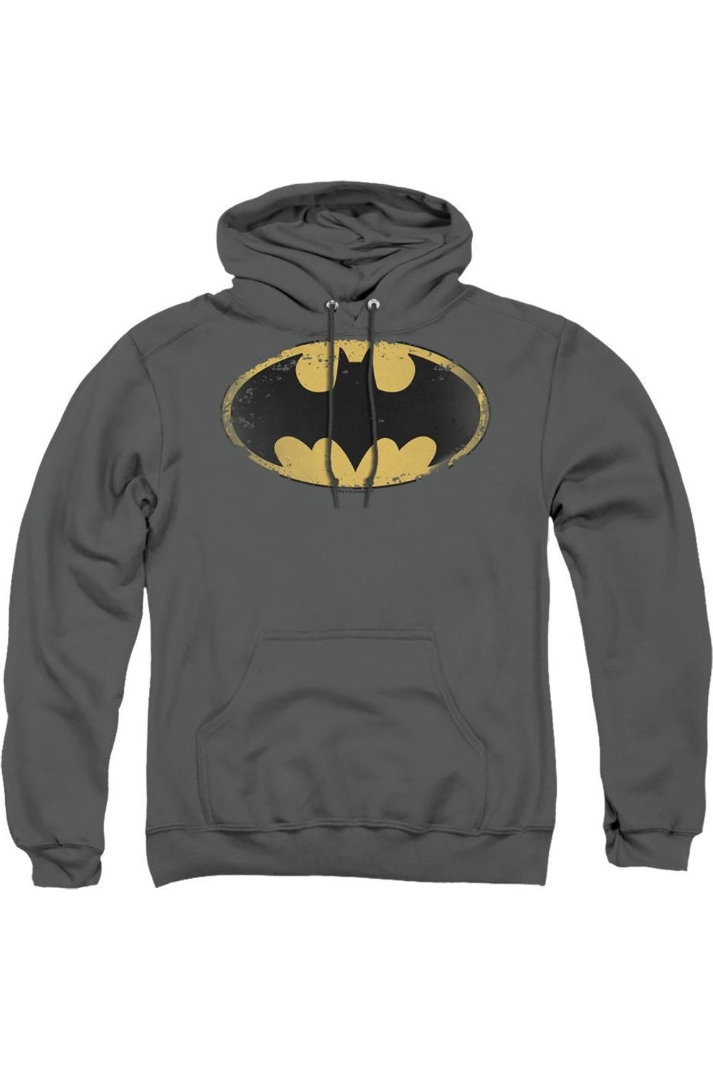 Толстовка с капюшоном Batman Distressed Shield для взрослых Gildan, цвет charcoal
Толстовка с капюшоном Batman Distressed Shield для взрослых Gildan, цвет charcoal