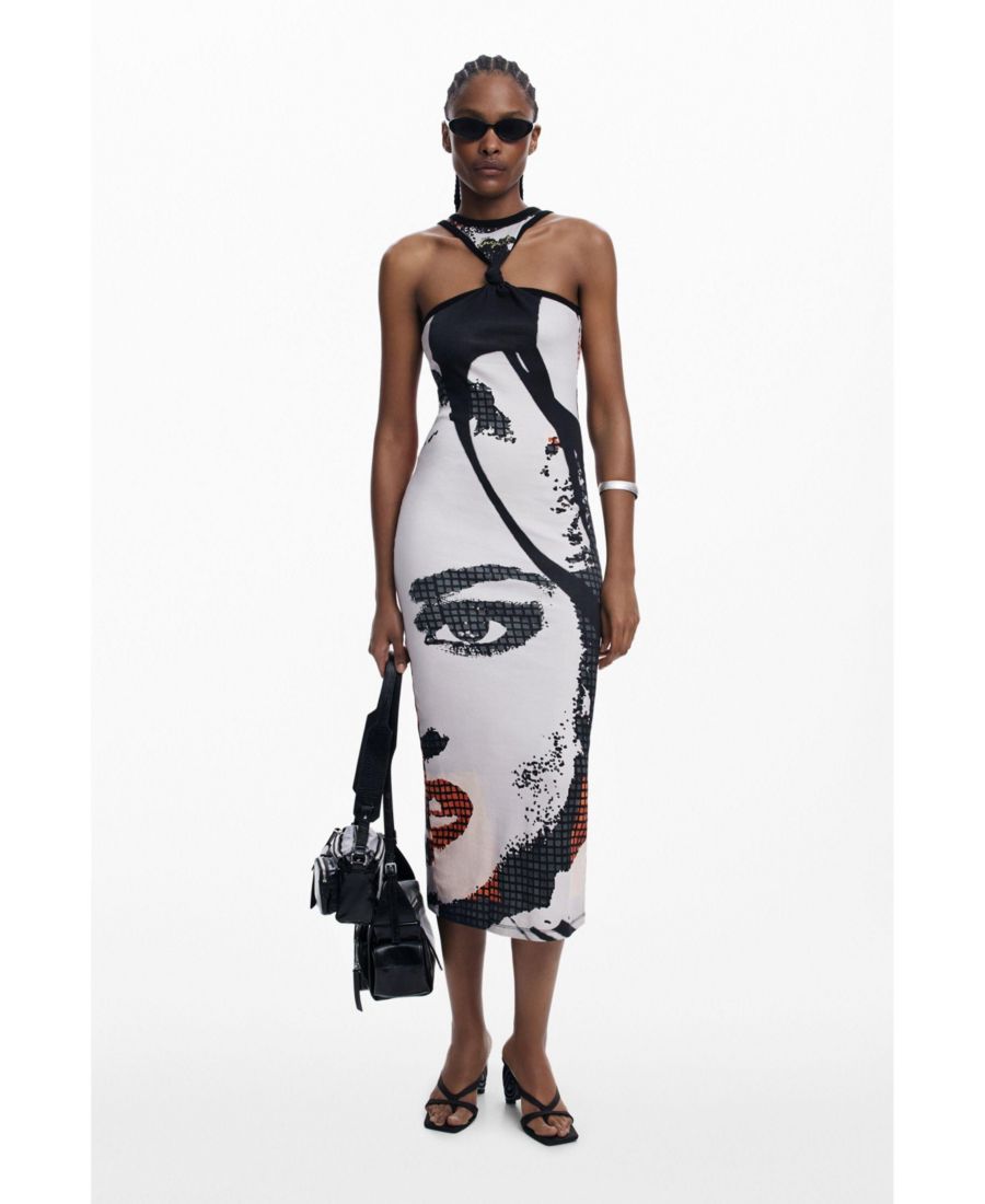 Женское приталенное платье миди Desigual, Black
Женское приталенное платье миди Desigual, Black