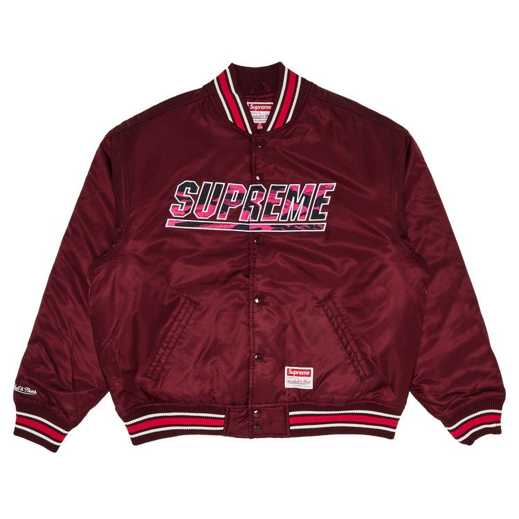 Куртка Supreme x Mitchell & Ness Camo Logo Varsity Jacket, Burgundy
Куртка Supreme x Mitchell & Ness Camo Logo Varsity Jacket, Burgundy