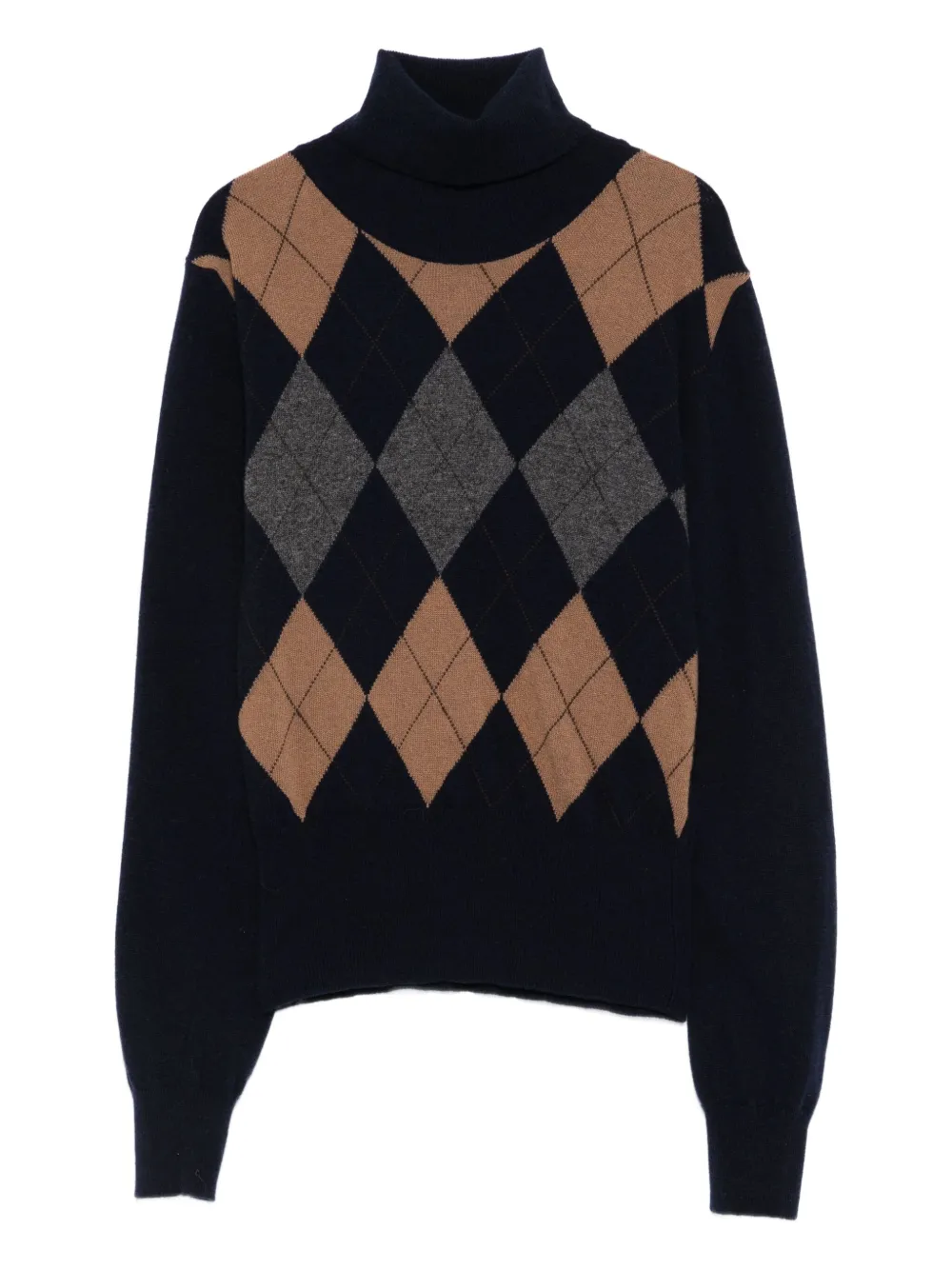 Свитер с высоким воротником и узором аргайл Jucca, синий
Свитер с высоким воротником и узором аргайл Jucca, синий