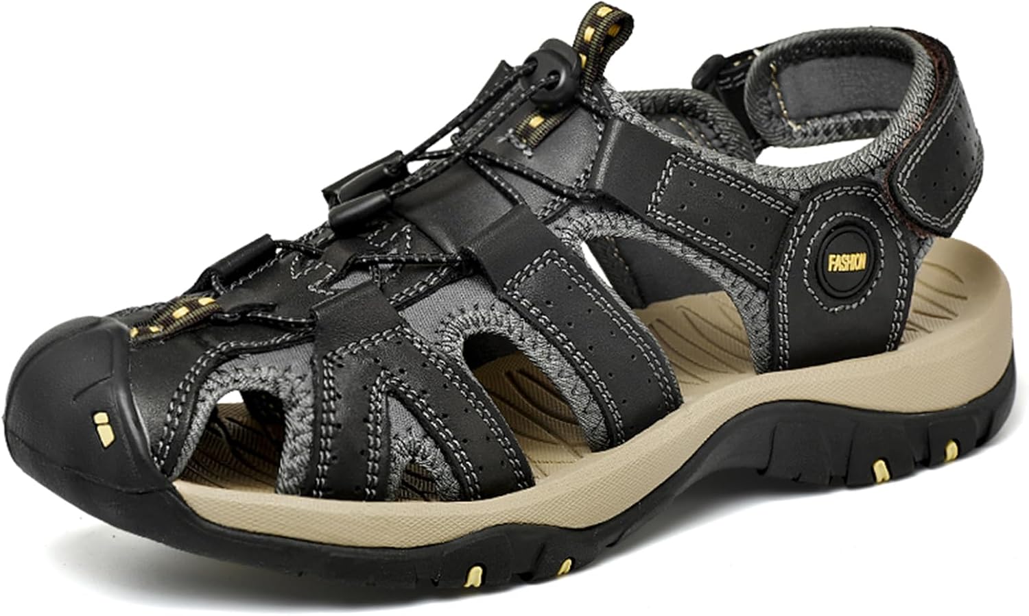 Мужские спортивные сандалии Abborora для активного отдыха, походов, закрытый носок, кожаные, легкие, для троп и повседневной носки, черный
Мужские спортивные сандалии Abborora для активного отдыха, походов, закрытый носок, кожаные, легкие, для троп и повседневной носки, черный