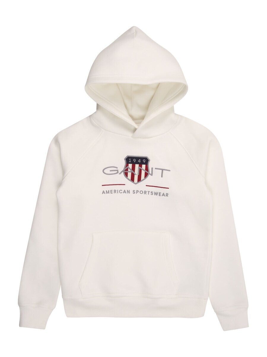 Худи GANT Sweatshirt, белый 
Худи GANT Sweatshirt, белый