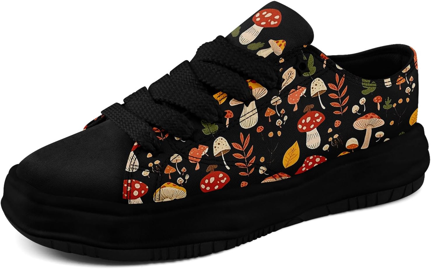 Кеды AWSOLE с грибным цветочным принтом на холщовой основе для женщин и мужчин, низкие модные шнурованные кроссовки для прогулок, повседневная обувь на весну и лето, черный/желтый/оранжевый
Кеды AWSOLE с грибным цветочным принтом на холщовой основе для женщин и мужчин, низкие модные шнурованные кроссовки для прогулок, повседневная обувь на весну и лето, черный/желтый/оранжевый
